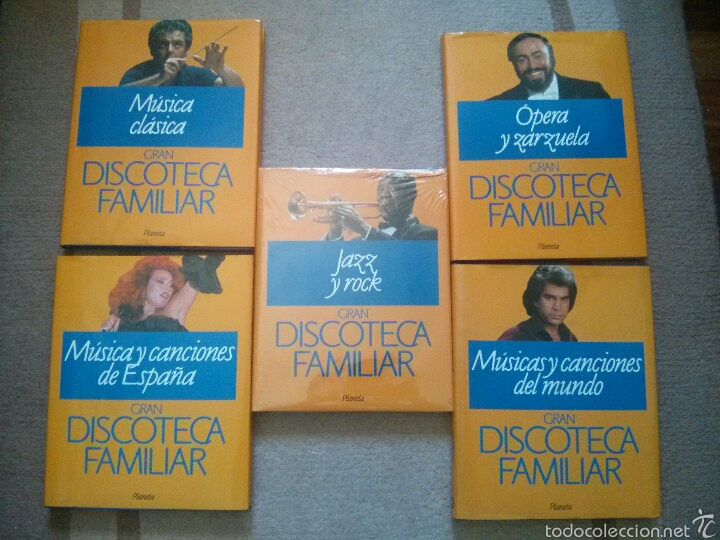 Catalogues de Musique: Gran discoteca familiar, completa, los 5 tomos. Excelente estado,1 sin abrir. Ed.Planeta-1991-