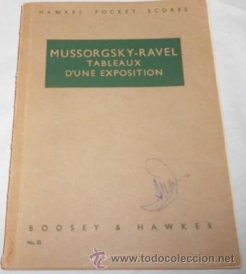 Music Catalogs: MUSSORGSKY-RAVEL TABLEAUX D'UNE EXPOSITION, POR BOOSEY & HAWKES N&ordm; 32