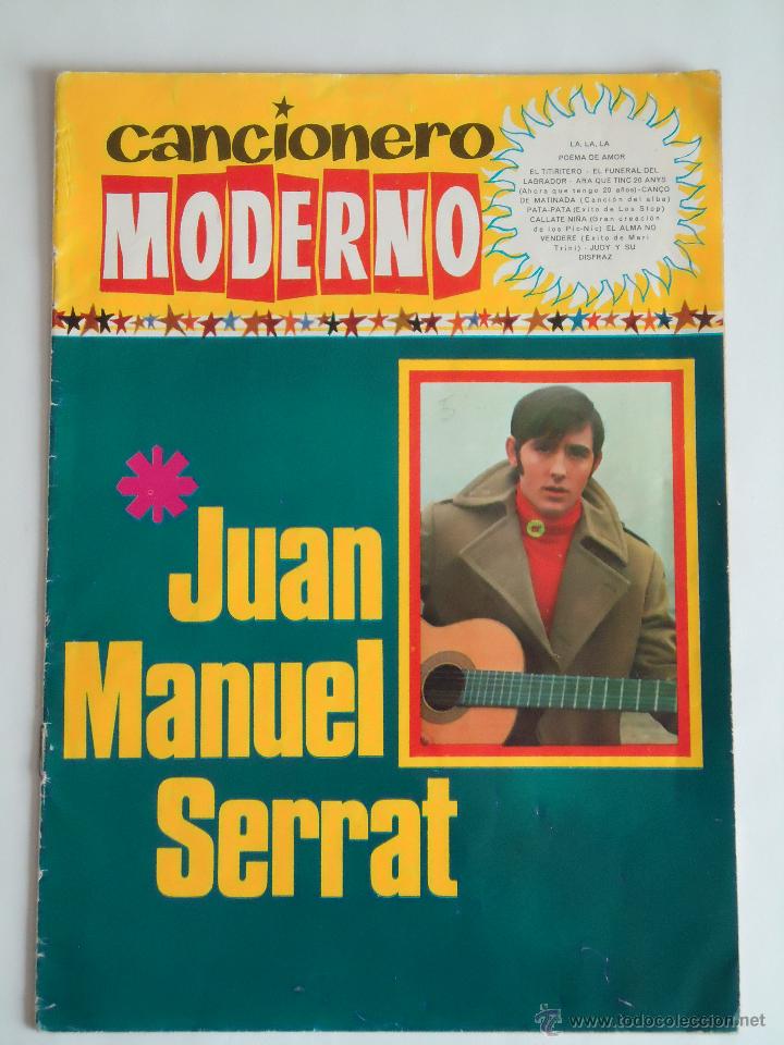 Catalogues de Musique: CANCIONERO MODERNO DE JUAN MANUEL SERRAT