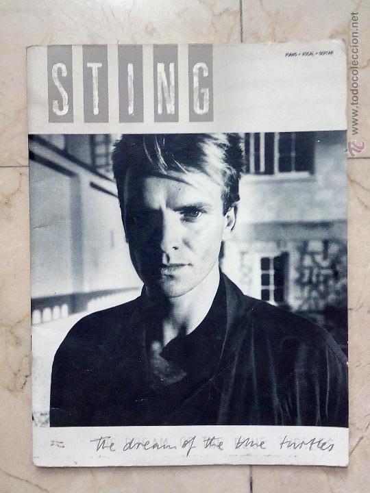 Catalogues de Musique: STING - THE DREAM OF THE BLUE TURTLES - PARTITURAS PARA PIANO - WISE PUBLICATIONS 1985.
