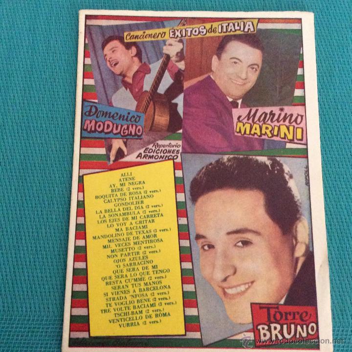 Catalogues de Musique: CANCIONERO DOMENICO MODUGNO / MARINO MARINI y TORREBRUNO Exitos de Italia a&ntilde;os 60 @ NUEVO