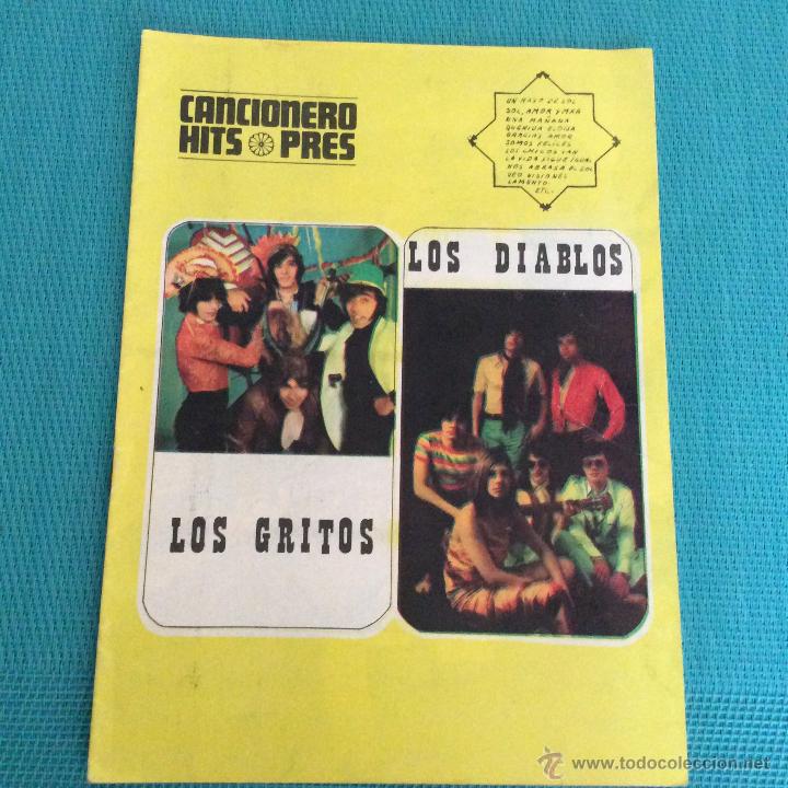 Cat&aacute;logos de M&uacute;sica: CANCIONERO HITS & PRES LOS GRITOS y LOS DIABLOS EXITOS A&Ntilde;OS 70 @ NUEVO