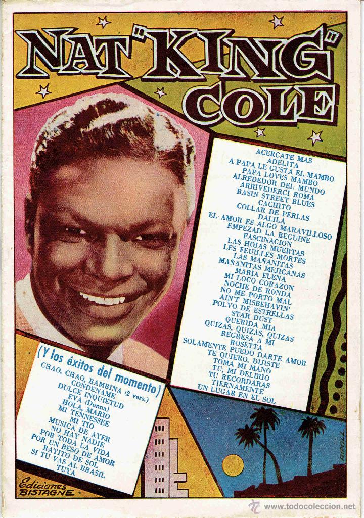 Catalogues de Musique: CANCIONERO DE NAT KING COLE EN DISCOS CAPITOL @ A&Ntilde;O 1959 @ NUEVO