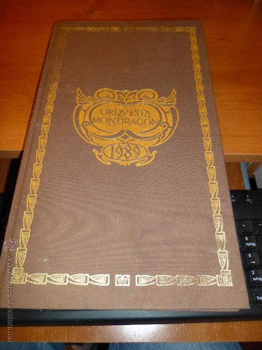Catalogues de Musique: agenda de 1989 fotografias de ciudades espa&ntilde;olas y fotografias de la orquesta mondragon