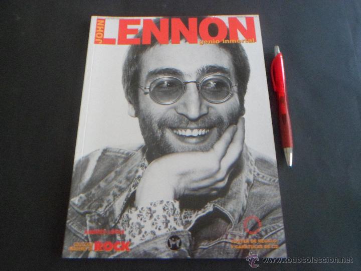 Cat&aacute;logos de M&uacute;sica: JOHN LENNON GENIO INMORTAL - Editorial La M&aacute;scara  - Con POSTER --- Autor: ANDRES LOPEZ - 80 PAGS