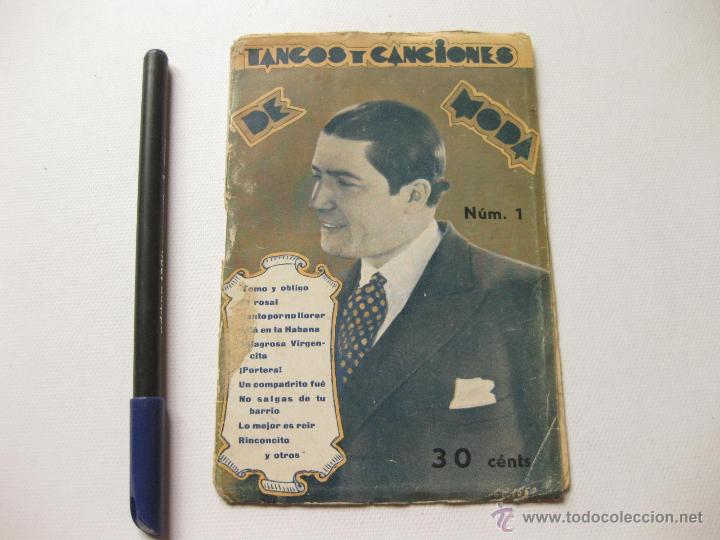 Cat&aacute;logos de m&uacute;sica: TANGOS Y CANCIONERO DE MODA NUMERO 1. EDICIONES IRIS - Foto 1