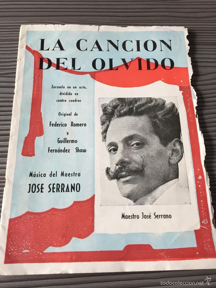 Cat&aacute;logos de M&uacute;sica: La cancion del olvido