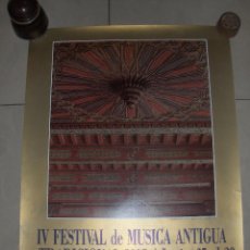 Catálogos de Música: IV FESTIVAL DE MUSICA ANTIGUA Y TRADICIONAL 1987. AYUNTAMIENTO DE JAEN.. Lote 54566451