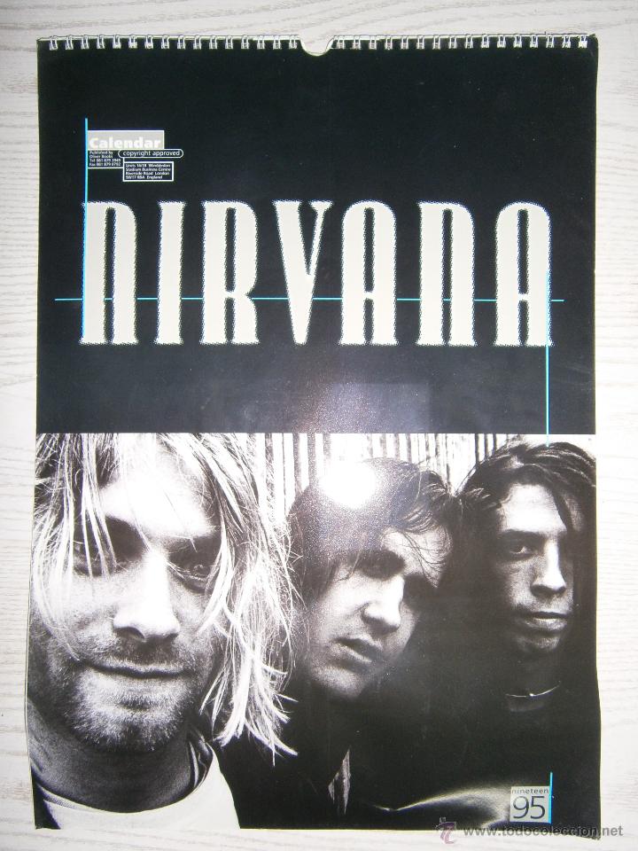 Cat&aacute;logos de m&uacute;sica: ALMANAQUE O CALENDARIO. NIRVANA. 1995.