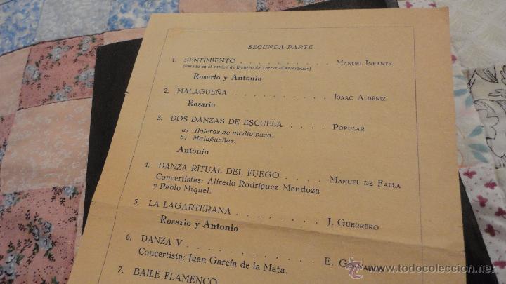 Cat&aacute;logos de m&uacute;sica: ROSARIO Y ANTONIO.LOS CHAVALILLOS.PROGRAMA DE ESPECTACULO.A&Ntilde;OS 40. - Foto 3