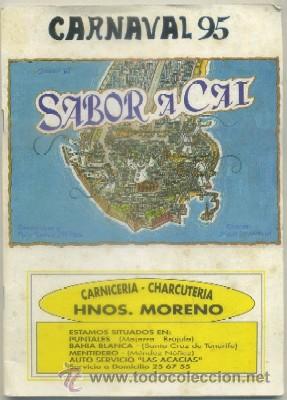 Cat&aacute;logos de M&uacute;sica: CARNAVAL DE CADIZ 1995. COMPARSA SABOR A CADIZ   A-C-1760