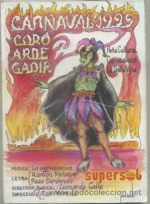 Cat&aacute;logos de M&uacute;sica: CARNAVAL DE CADIZ 1999. CORO ARDE GADIR   A-C-1764