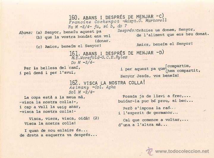Cat&aacute;logos de m&uacute;sica: Can&ccedil;ons de germanor / Joan de Quart - 1976 - Foto 2