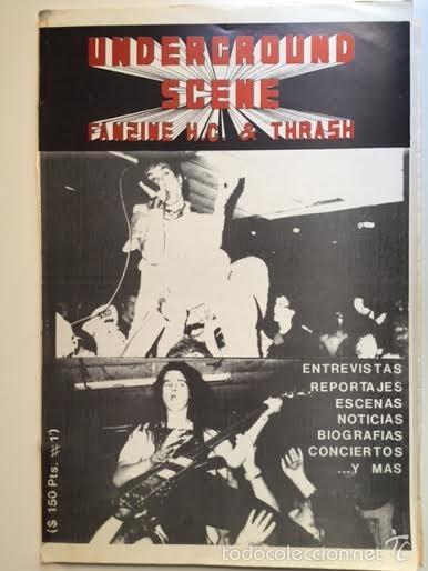 Fanzine Underground Scene 1 Rentería Anestesia Sold - 