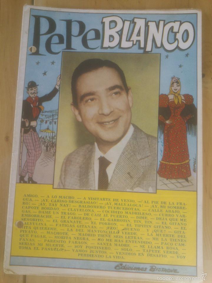Cat&aacute;logos de M&uacute;sica: PEPE BLANCO CANCIONERO A&Ntilde;O 1961