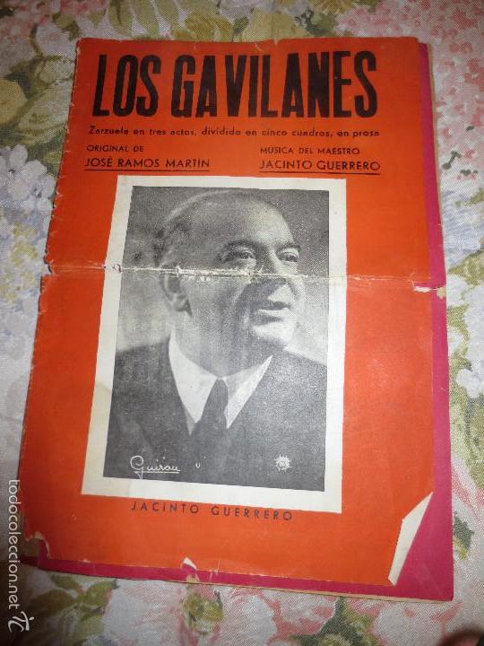 Cat&aacute;logos de M&uacute;sica: los gavilanes  jacinto guerrero