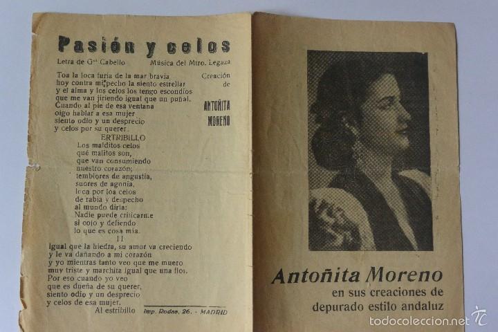 Catalogues de Musique: CANCIONERO ANTO&Ntilde;ITA MORENO EN SUS CREACIONES DE DEPURADO ESTILO ANDALUZ