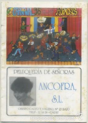 Catalogues de Musique: CARNAVAL DE CADIZ 1995. CHIRIGOTA HIPNOSIS   A-C-1796