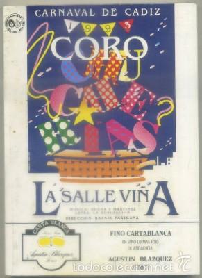 Catalogues de Musique: CARNAVAL DE CADIZ 1993. CORO CHUCHERIAS   A-C-1805