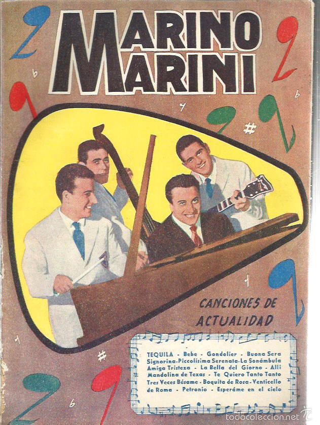 Cat&aacute;logos de m&uacute;sica: CANCIONERO MARINO MARINI - Foto 1