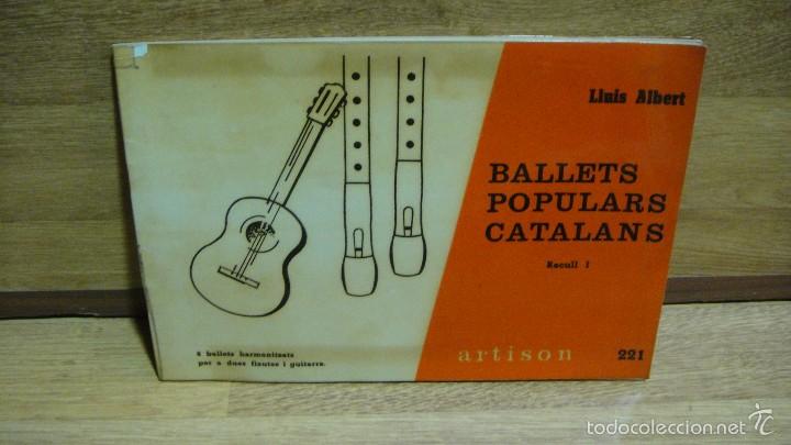 Cat&aacute;logos de M&uacute;sica: ballets populars catalans - recull 1&ordm; - dues flautes i guitarra - lluis albert