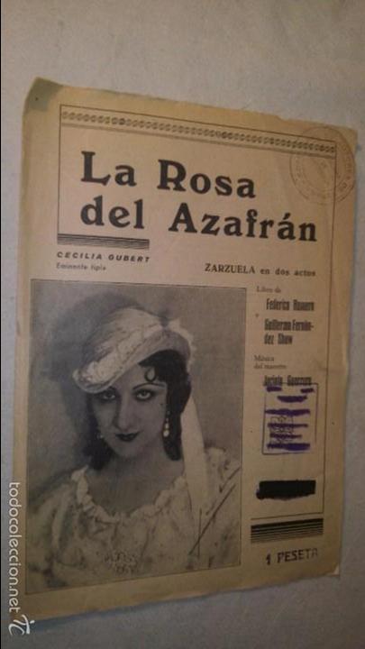 Cat&aacute;logos de m&uacute;sica: LA140 ANTIGUO LA ROSA DEL AZAFRAN