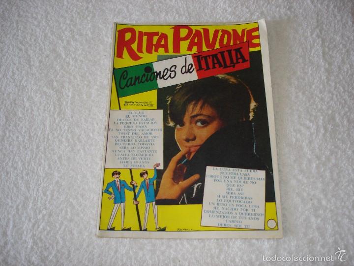 Catalogues de Musique: CANCIONERO EDICIONES BISTAGNE N&ordm; 154 - RITA PAVONE (1965)