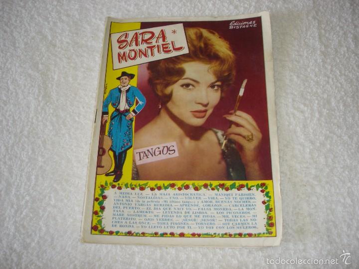 Catalogues de Musique: CANCIONERO EDICIONES BISTAGNE - SARA MONTIEL (1960)