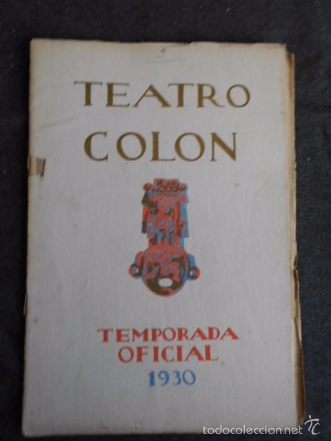 Cat&aacute;logos de M&uacute;sica: Programa Teatro Colon Bs. As. 1930 El Barbero de Sevilla Tito Schipa, Romelli, Calusio, etc.