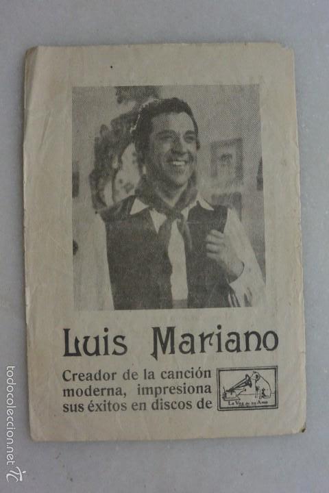 Cat&aacute;logos de m&uacute;sica: CANCIONERO LUIS MARIANO - Foto 1