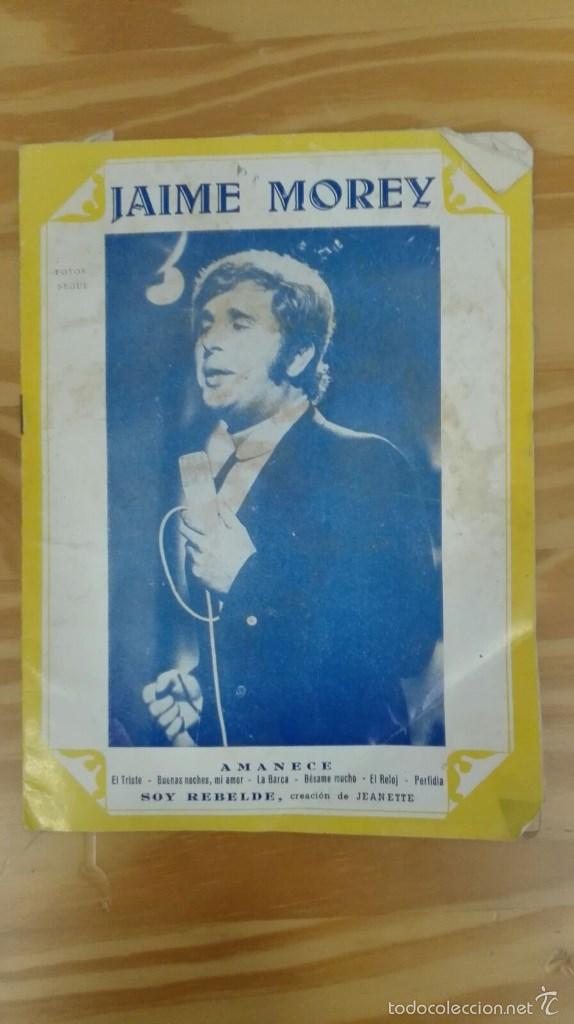 Cataloghi di Musica: CANCIONERO JAIME MOREY A&Ntilde;OS 70 CON 10 PAGINAS