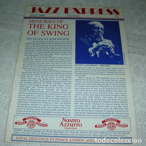 Catalogues de Musique: JAZZ EXPRESS ETCETERA - REVISTA JULIO 1986