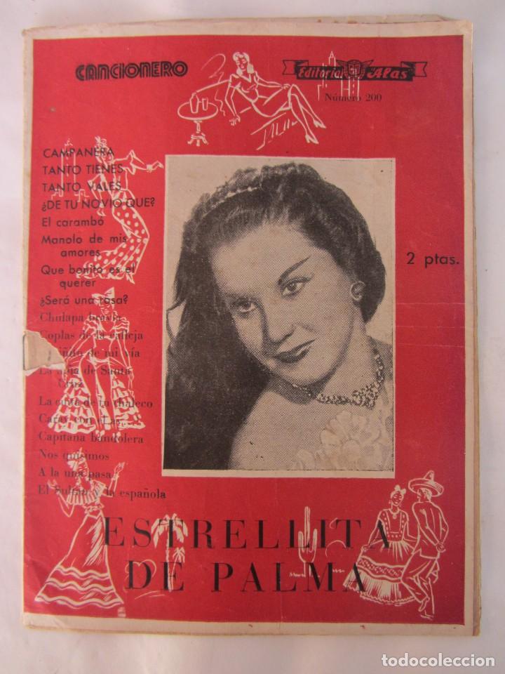 Cat&aacute;logos de M&uacute;sica: CANCIONERO. ESTRELLITA DE PALMA. ED. ALAS. N&ordm;200.