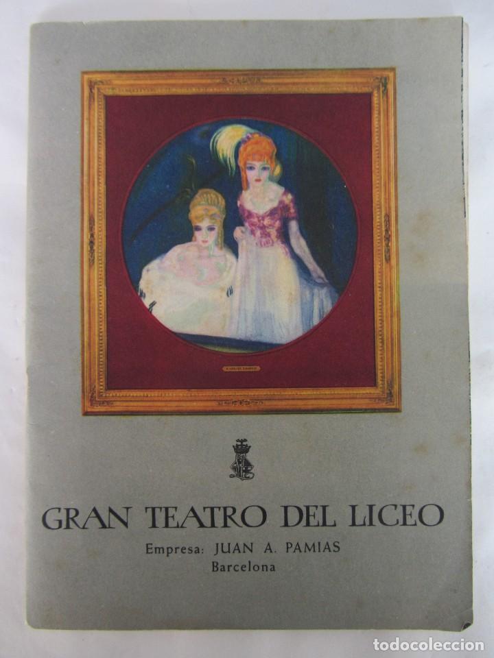 Cat&aacute;logos de M&uacute;sica: GRAN TEATRO DEL LICEO. TEMPORADA DE OPERA INVIERNO 1959-60