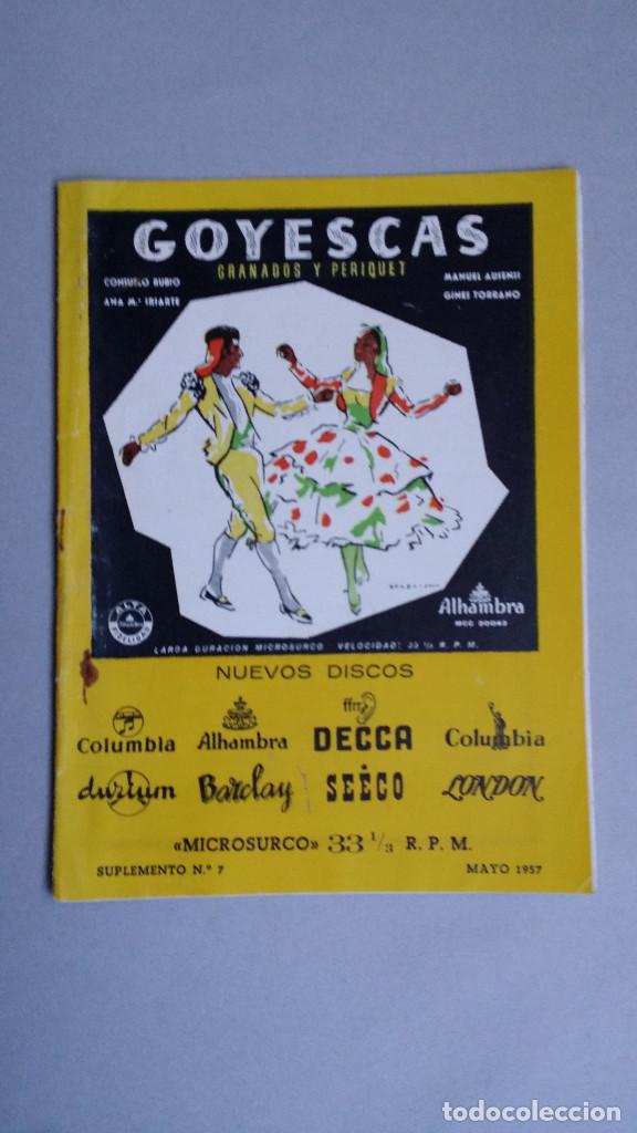 Cat&aacute;logos de M&uacute;sica: CATALOGO DISCOS 33 RPM, SUPLEMENTO N&ordm; 7 MAYO 1957.