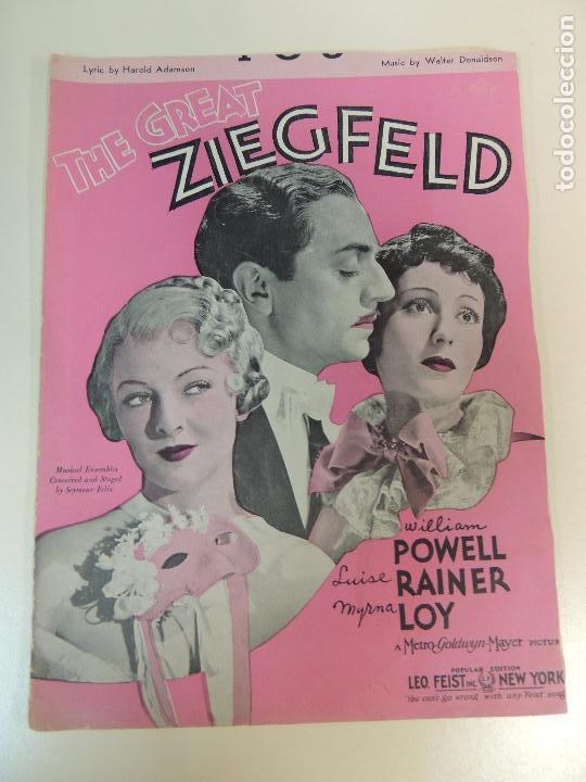 Cat&aacute;logos de M&uacute;sica: cancionero - the great ziegfeld  william powell  harold adamson walter donaldson  ny