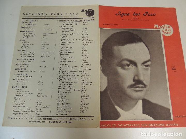 Cat&aacute;logos de M&uacute;sica: cancionero - agua del pozo jalisco canta en sevilla jorge negrete chucho palacios ed.musica mundo