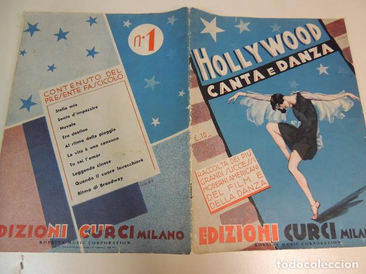 Cat&aacute;logos de M&uacute;sica: cancionero - hollywood canta e danza 10 partituras stella mia eleanor powell  ed. curzi milano