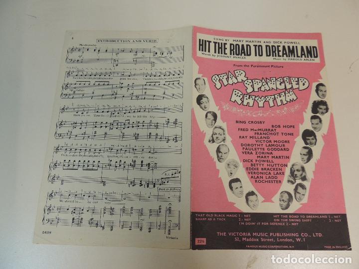 Cat&aacute;logos de M&uacute;sica: cancionero - hit the road to dreamland star spangled rhythm harold arlen veronica lake  ed.victoria
