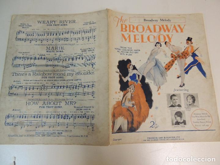Cat&aacute;logos de M&uacute;sica: cancionero - the broadway melodie arthur freed nacio herb brown anita page music sheet ed. f day h