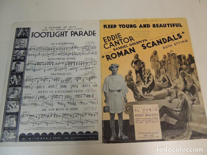 Cat&aacute;logos de M&uacute;sica: cancionero - keep youn and beautiful  roman scandals eddie cantor busby berkeley  music sheet