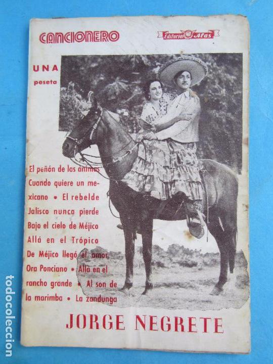 Catalogues de Musique: editorial alas , cancionero n.1 , jorge negrete , ritmos hispano americanos