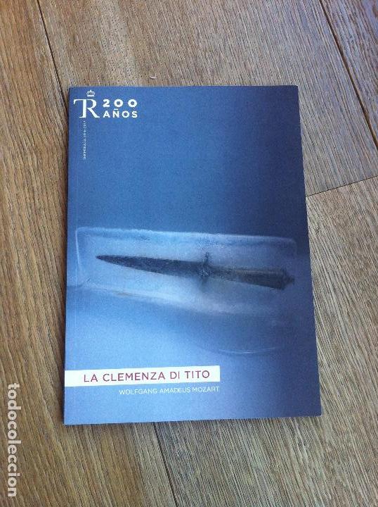 Catalogues de Musique: PROGRAMA DE MANO DE LA OPERA CLEMENZA DI TITO EN EL TEATRO REAL DE MADRID 2016