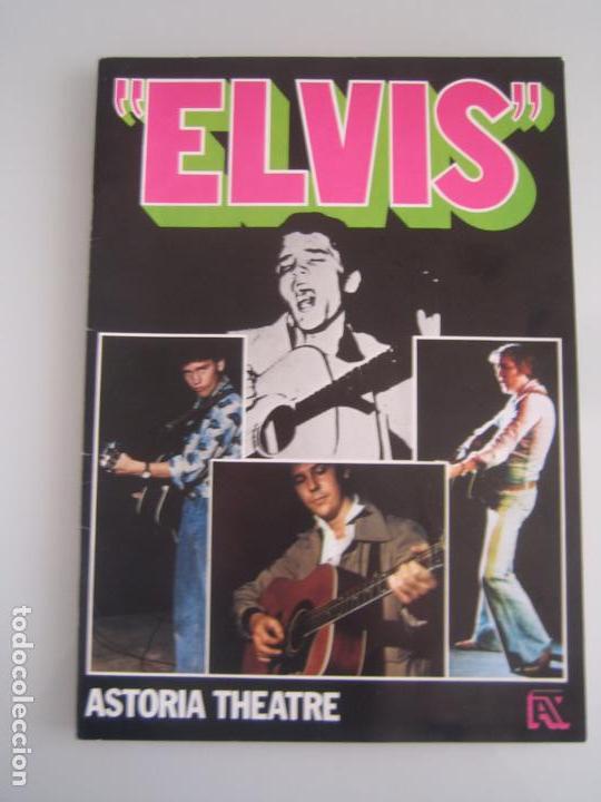 Catalogues de Musique: programa de mano original del espectaculo dedicado a elvis presley astoria theatre londres