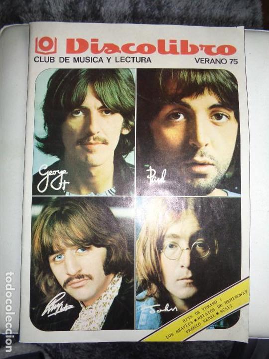 Catalogues de Musique: LOS BEATLES - DISCOLIBRO - CATALOGO DE VERANO 1975 - PORTADA E INTERIOR LOS BEATLES - DALI - WHO ...