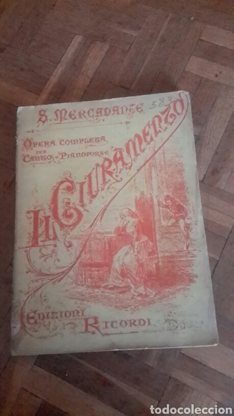 Catalogues de Musique: Libreto de  opera de 1882