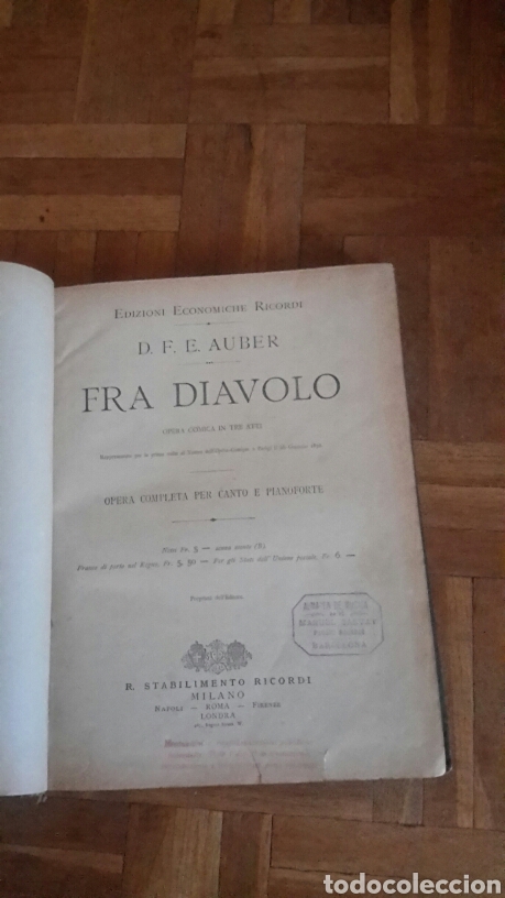 Cat&aacute;logos de m&uacute;sica: Libreto de opera de 1885 - Foto 1