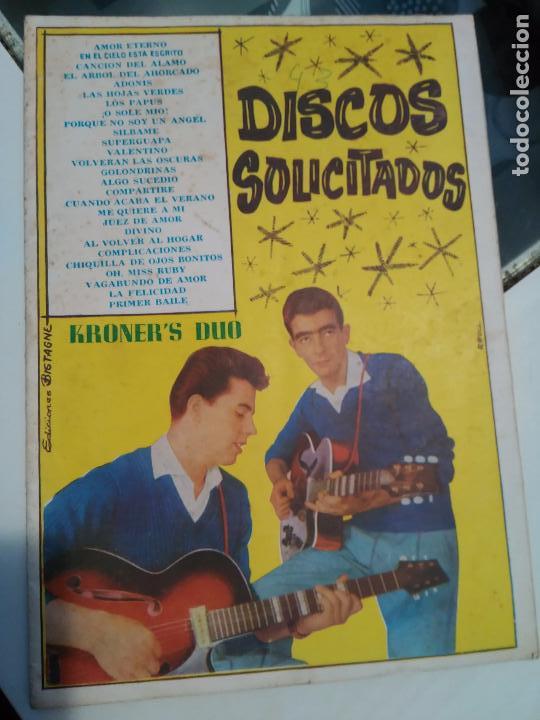 Cat&aacute;logos de M&uacute;sica: CANCIONERO KRONER'S DUO Discos solicitados BISTAGNE 1963