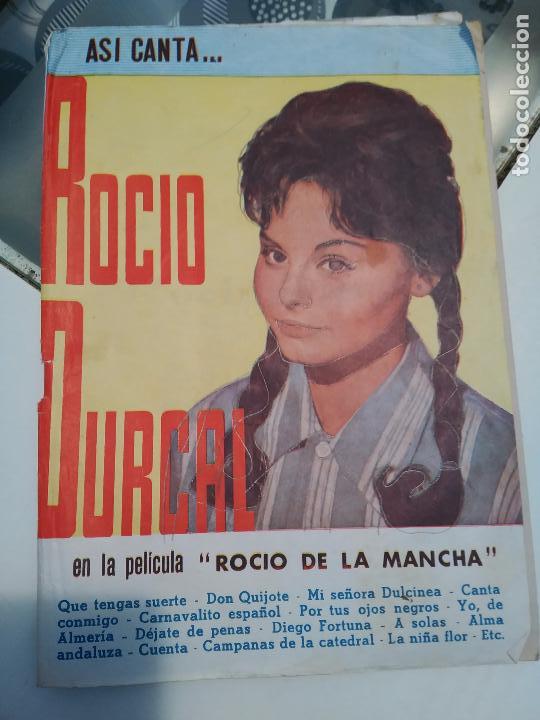 Cat&aacute;logos de M&uacute;sica: Rocio Durcal, Rocio de la Mancha, cancionero editorial Alas 20 p&aacute;ginas, as&iacute; canta..n&ordm;5