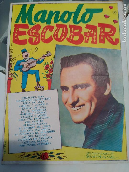 Cat&aacute;logos de M&uacute;sica: CANCIONERO MANOLO ESCOBAR ED BISTAGNE N&ordm; 92